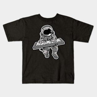 Astronaut Pianist Kids T-Shirt